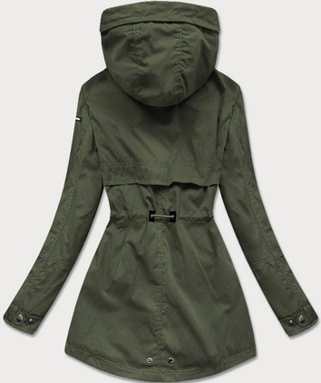 Krótka parka z kapturem army (tlr243)