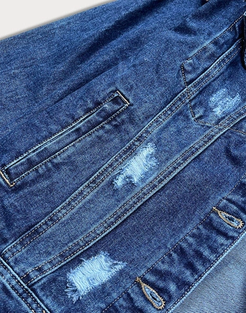 Damska kurtka dżins granatowa (d3578)