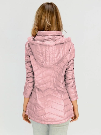 PIKOWANA KURTKA Z KAPTUREM ŁOSOSIOWA (W622)