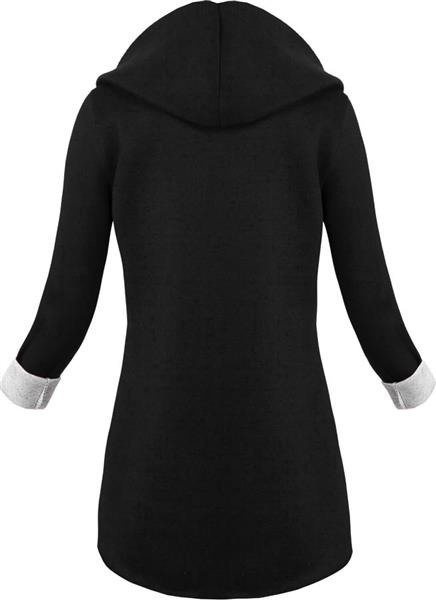 NARZUTKA BLUZA SWEETISSIMA CZARNO-SZARA (8103-6)