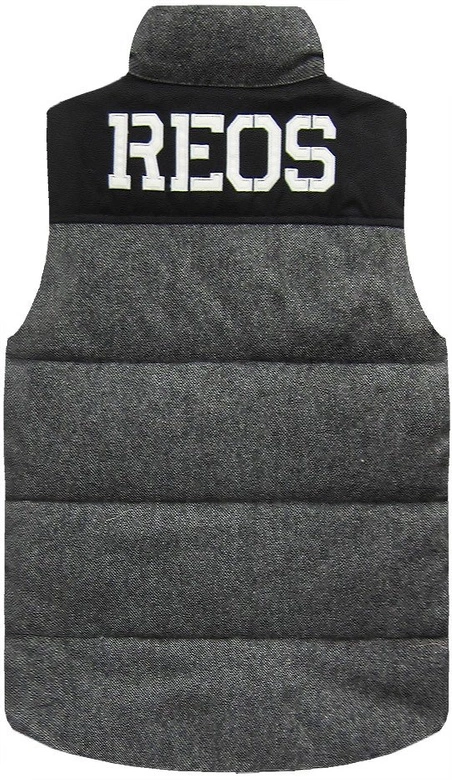 MĘSKA KAMIZELKA Z PUCHEM NATURALNYM SZARA (5007)