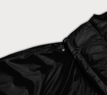 Kamizelka z rozkloszowanym dołem czarna (ag3-06)