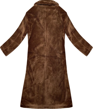 Płaszcz damski typu baranek J Style camel (11Z8157)