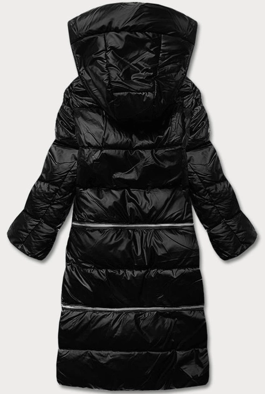 Kurtka zimowa damska trzy długości czarna matowa (ag8-003)