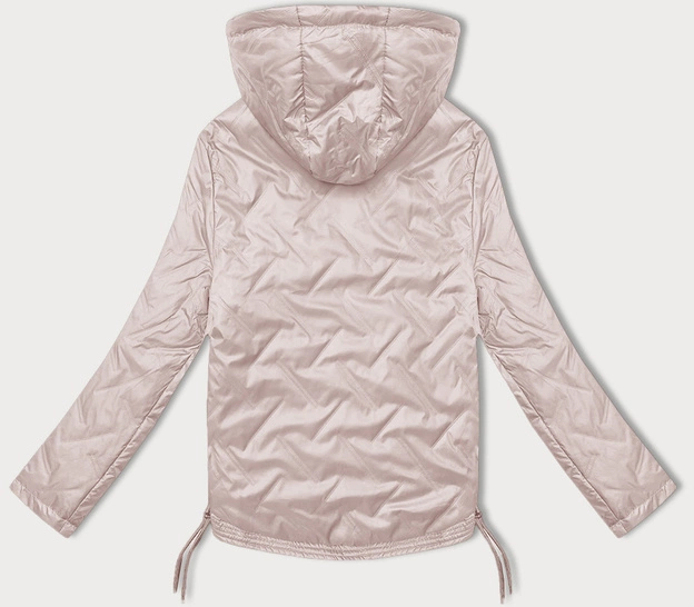 Damska kurtka ze ściąganymi bokami S'West perłowy różowy (B8360-51)
