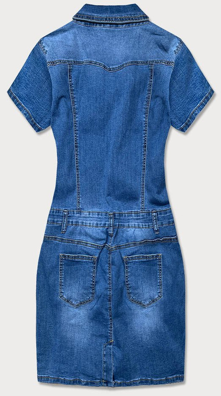 JEANSOWA SUKIENKA PLUS SIZE NIEBIESKA (GD6627)