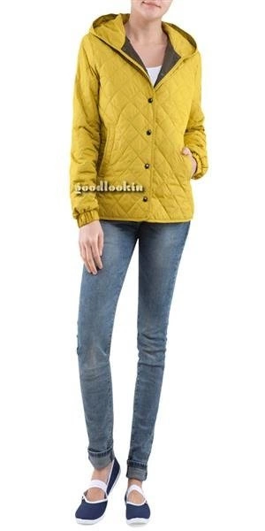 KURTKA CATARINA ŻÓŁTOZIELONA (50014)