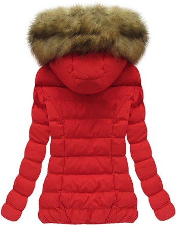 DWUSTRONNA KURTKA ZIMOWA CZERWONA (W137)