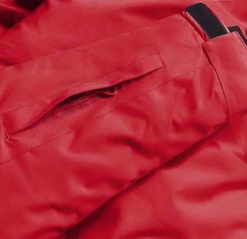 DAMSKA KURTKA ZIMOWA NARCIARSKA  CZERWONA (HH012-5)