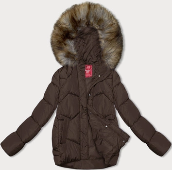 Przejściowa kurtka z kapturem brązowa (LHD-23002)