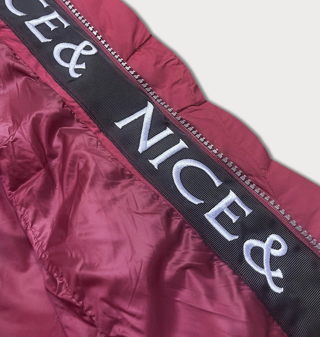 Przejściowa kurtka damska puchowa czerwona (2M-001)