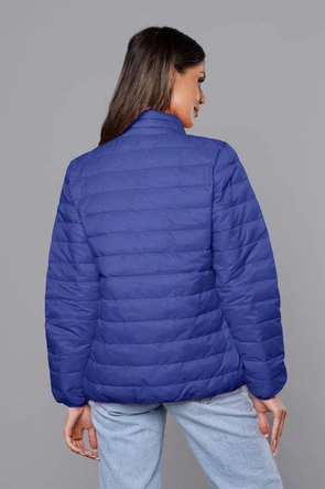 Lekka pikowana kurtka damska granatowa (58M23037-215)