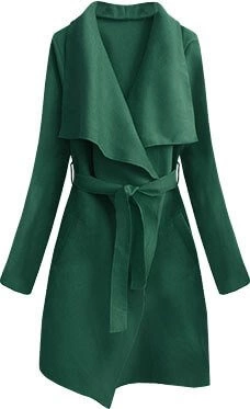 MINIMALISTYCZNY PŁASZCZYK ZIELONY (552ART)