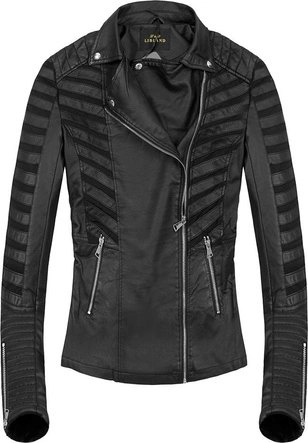 RAMONESKA Z SIATECZKOWYMI WSTAWKAMI CZARNA (5256)