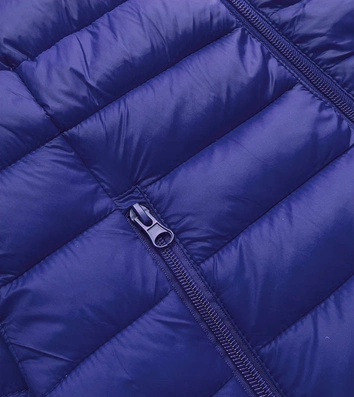 Pikowana kurtka damska granatowa (20313)