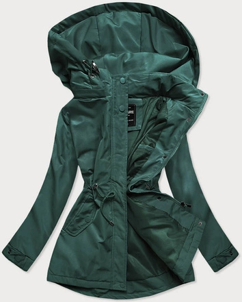 KURTKA - PARKA DAMSKA ZIELONA (RQW-6852)
