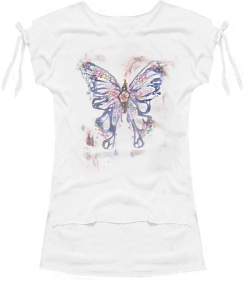 BLUZKA OVERSIZE Z NADRUKIEM SZARA (ART13)