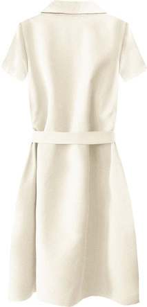 SUKIENKA Z KOŁNIERZYKIEM BEŻOWA (448ART)