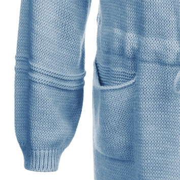 SWETER Z BUFIASTYMI RĘKAWAMI NIEBIESKI (116ART)