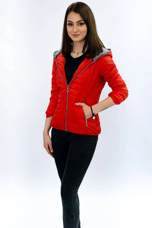 Kurtka z kapturem pomarańczowa (dl011)