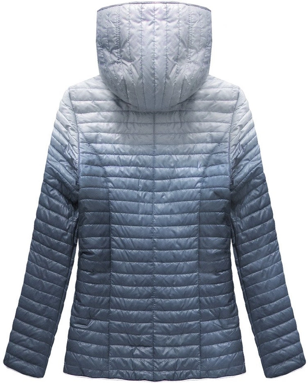 PIKOWANA KURTKA OMBRE GRANATOWA (B1073-30)