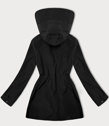 Cienka kurtka z ozdobną podszewką plus size J Style czarna (16M9258-392)