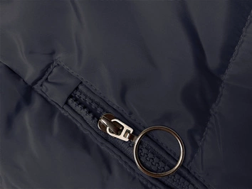 Zimowa kurtka z kapturem granatowa (2M-231)