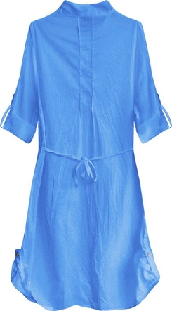 DŁUGA KOSZULA Z ZAKŁADKAMI CHABROWA (1031)