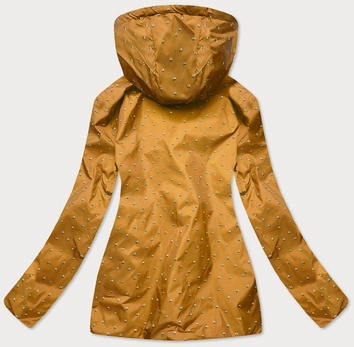 PIKOWANA DWUSTRONNA KURTKA DAMSKA GRANAT/MUSZTARDA (RQW6308)