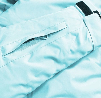 DAMSKA KURTKA ZIMOWA NARCIARSKA JASNONIEBIESKA (HH012-41)