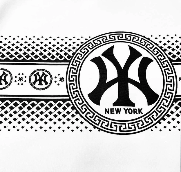 Męska bluza z kapturem biała (8B1100-1)