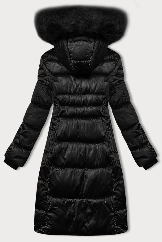 Pikowana kurtka zimowa S'west czarna (B8266-1)