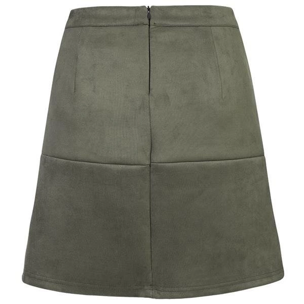 SPÓDNICA Z PRZESZYCIAMI KHAKI (SP7)