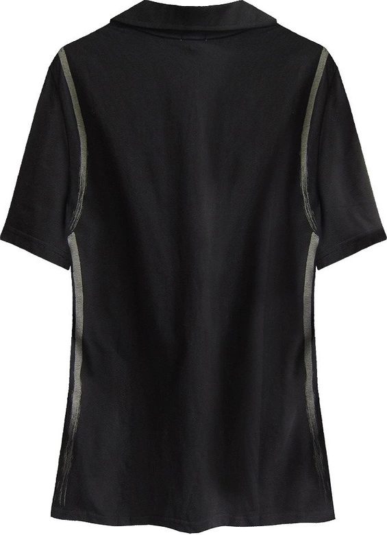 KOSZULKA W SEREK Z KOŁNIERZEM (X3083X)