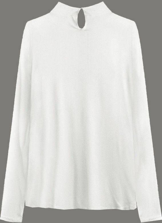 Elegancka bluzka z kołnierzykiem ecru (8522/1)