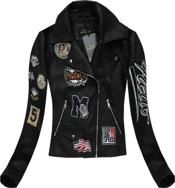 RAMONESKA Z NASZYWKAMI CZARNA (5303)