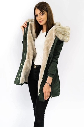 DAMSKA KURTKA ZIMOWA TYPU PARKA ARMY (B2648)