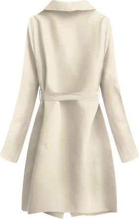 MINIMALISTYCZNY PŁASZCZYK KREMOWY (552ART)