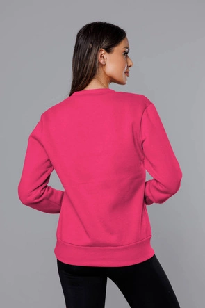 Bluza dresowa damska ze ściągaczami różowa (w01-19)