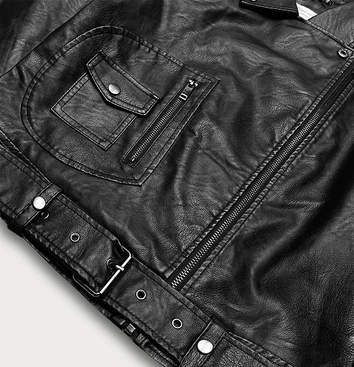 Ramoneska z kołnierzem czarna (AX-808)