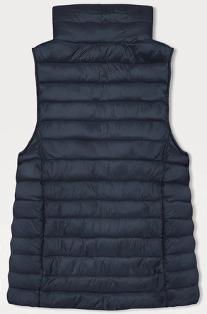 Pikowany bezrękawnik damski granatowy (16M9155-215)