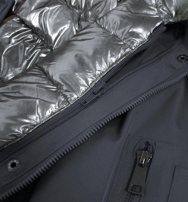 ZIMOWA KURTKA DAMSKA 3 W 1 GRAFITOWA (B9558-70)