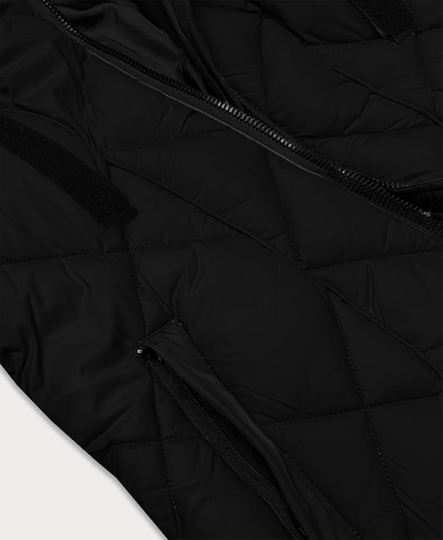 Przejściowa kurtka damska z kapturem Libland czarna (LD-7735)