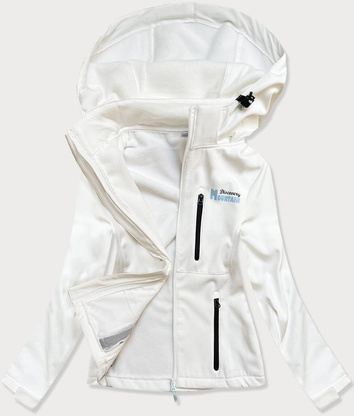 SPORTOWA KURTKA DAMSKA TYPU SOFTSHELL BIAŁA (HH028)
