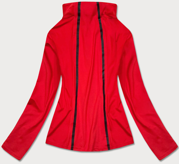 Bluza damska z niską stójką czerwona (hh020-05)