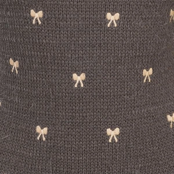 MIĘKKI SWETER W KOKARDKI BRĄZOWY (6M52)