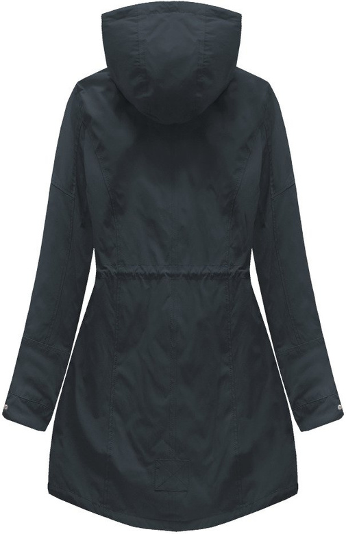 DWUSTRONNA PARKA Z KAPTUREM GRANATOWA (W0232BIG)