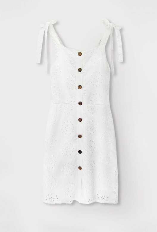 Haftowana sukienka na ramiączkach (583ART)