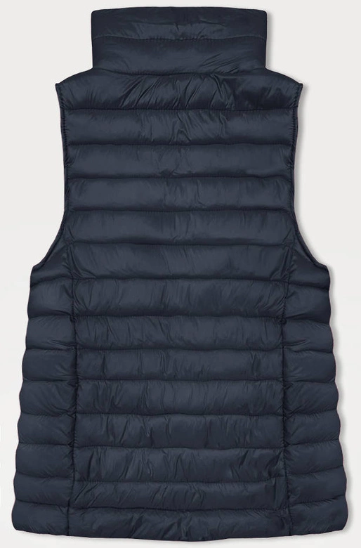 Pikowany bezrękawnik damski granatowy (16M9155-215)