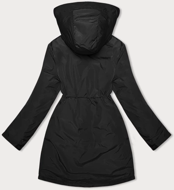 Zimowa kurtka damska na futrzanej podszewce Miss TiTi czarna (H-2978)